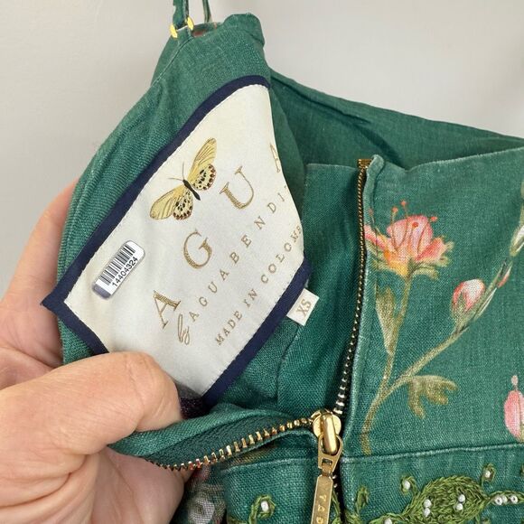 Agua Bendita Green Floral Maxi Dress - Picture 9 of 11